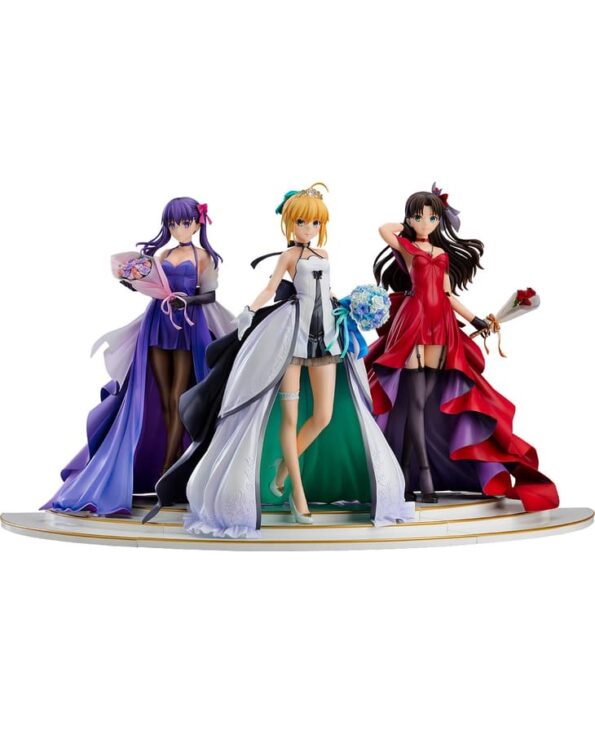 Fate/Stay Night - Saber - Matou Sakura - Rin Tohsaka - 1/7 - 15th Celebration Dress Ver. - Set of 3 Figures (Good Smile Company)