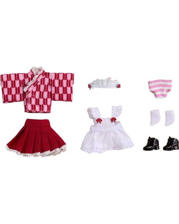 Nendoroid Doll Outfit Set (Japanese-Style Maid - Pink)